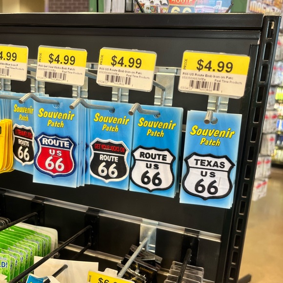 5 Iron on Route 66 Souvenir patches. Oklahoma, Texes, New Mexico, Colorado 2.25” - Picture 4 of 4